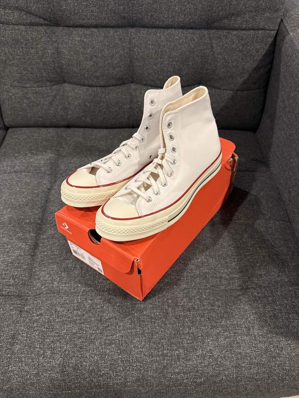 9M / 11W - Converse Chuck 70 Hi White Garnet Egret